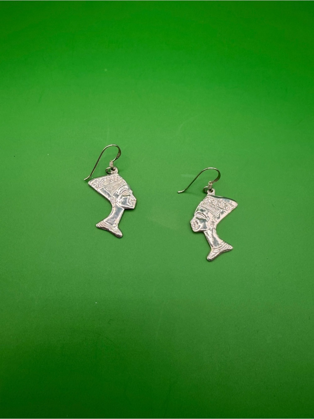 925 Sterling silver Queen Nefertiti Earrings.
